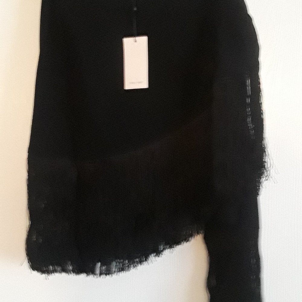 New Cinq a' Sept Fringed Wrapped Skirt